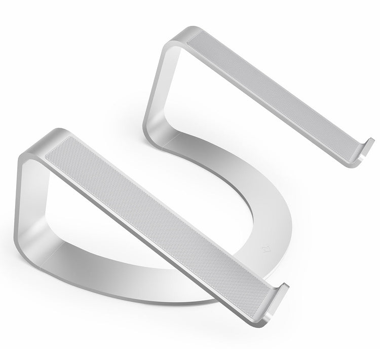 Curve SE Ergonomic Silver Aluminum MacBook Stand