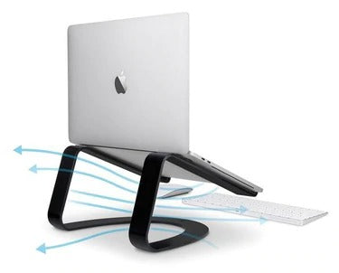 Support Bureau MacBook / Ordinateur Portable, Solide et Robuste, Twelve  South Curve - Noir Mat - Français